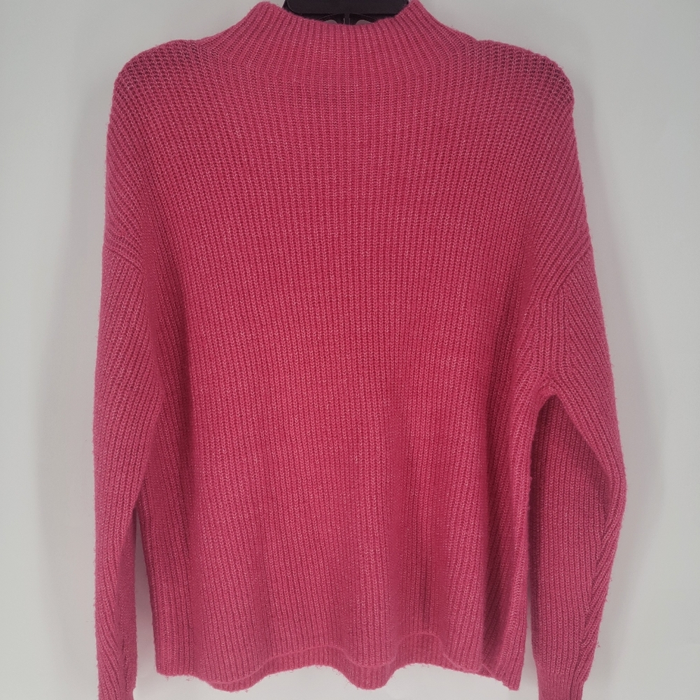 Free Press Hot Pink Turtleneck Longsleeve Sweater